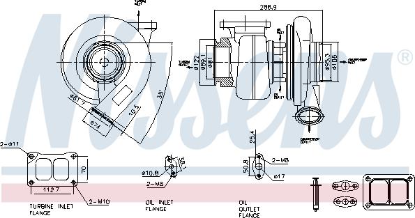 Nissens 93303 - Компресор, наддув autocars.com.ua