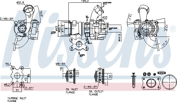 Nissens 93305 - Компресор, наддув autocars.com.ua