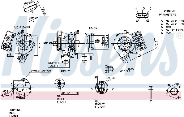 Nissens 93308 - Компресор, наддув autocars.com.ua