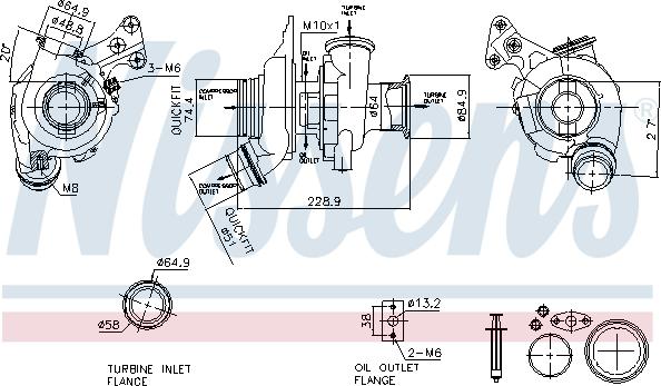 Nissens 93323 - Компресор, наддув autocars.com.ua