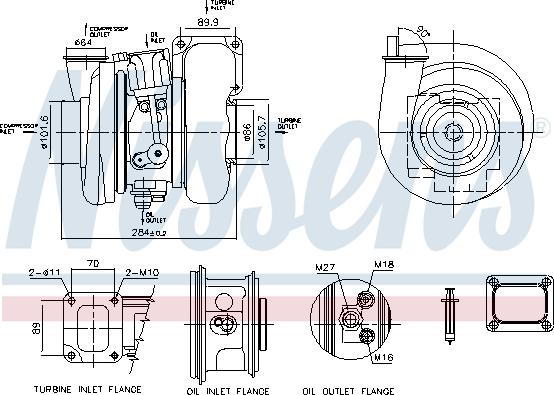 Nissens 93333 - Компресор, наддув autocars.com.ua