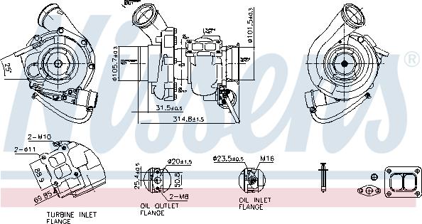 Nissens 93339 - Компресор, наддув autocars.com.ua