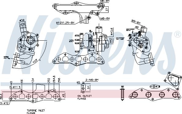 Nissens 93345 - Турбина, компрессор avtokuzovplus.com.ua