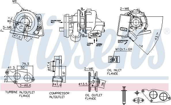 Nissens 93347 - Компресор, наддув autocars.com.ua