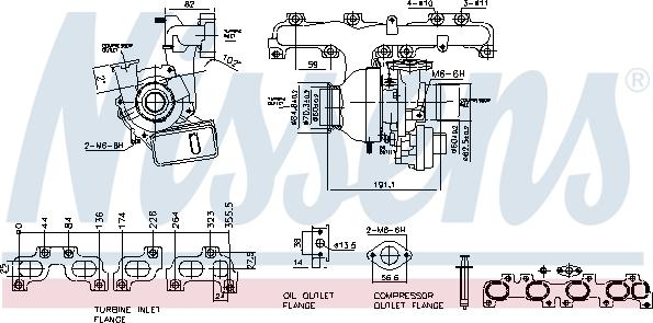 Nissens 93348 - Компресор, наддув autocars.com.ua