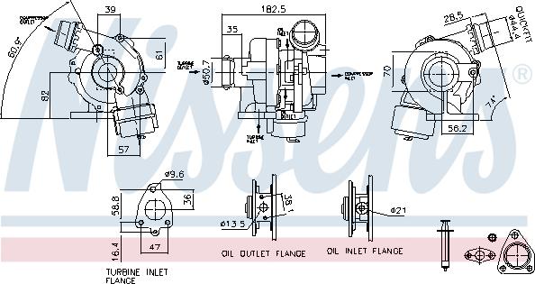 Nissens 93411 - Компресор, наддув autocars.com.ua