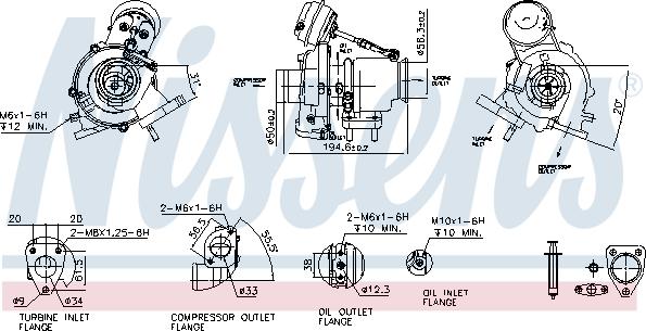 Nissens 93418 - Компресор, наддув autocars.com.ua