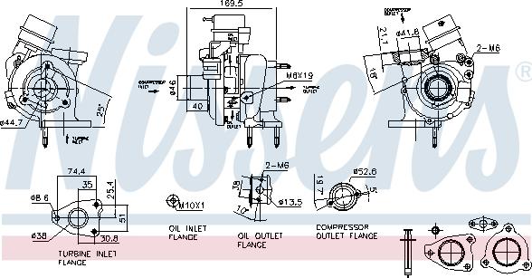 Nissens 93419 - Компресор, наддув autocars.com.ua