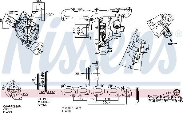 Nissens 93420 - Турбина, компрессор avtokuzovplus.com.ua