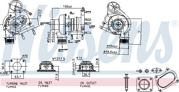 Nissens 93424 - Компресор, наддув autocars.com.ua