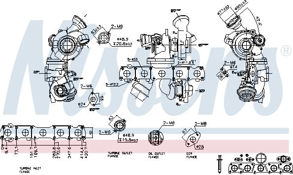 Nissens 93430 - Компресор, наддув autocars.com.ua