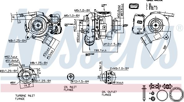 Nissens 93432 - Компресор, наддув autocars.com.ua