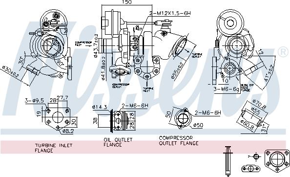 Nissens 93447 - Компресор, наддув autocars.com.ua