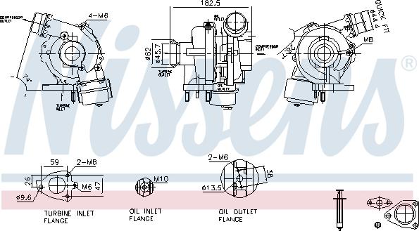 Nissens 93450 - Компресор, наддув autocars.com.ua