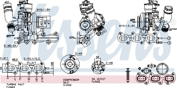 Nissens 93466 - Компресор, наддув autocars.com.ua