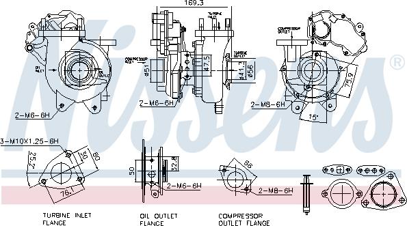 Nissens 93469 - Компресор, наддув autocars.com.ua