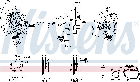 Nissens 93475 - Компресор, наддув autocars.com.ua