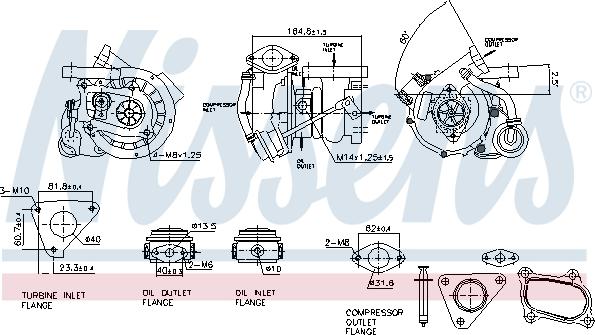 Nissens 93477 - Турбина, компрессор avtokuzovplus.com.ua