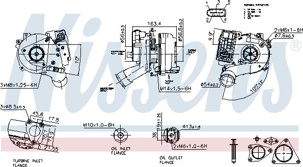 Nissens 93501 - Компресор, наддув autocars.com.ua