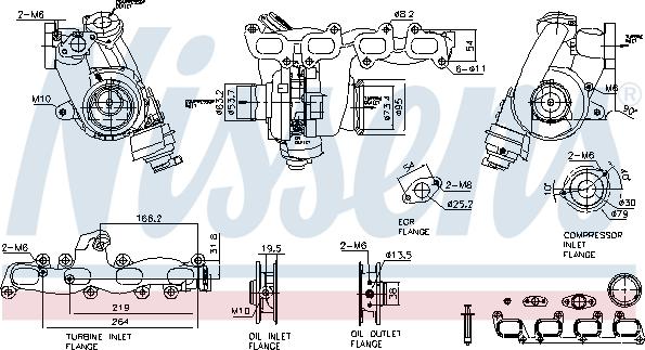 Nissens 93515 - Турбина, компрессор autodnr.net