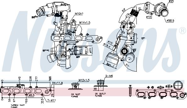 Nissens 93516 - Турбина, компрессор autodnr.net