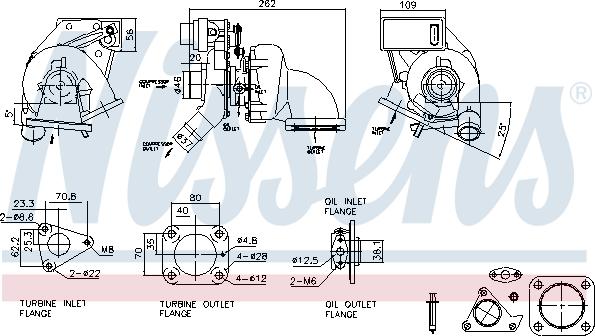 Nissens 93517 - Компресор, наддув autocars.com.ua