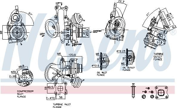 Nissens 93524 - Турбина, компрессор avtokuzovplus.com.ua