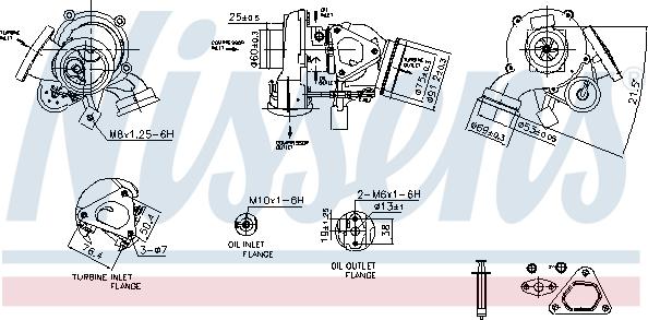 Nissens 93527 - Компресор, наддув autocars.com.ua