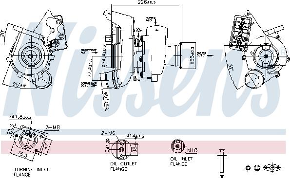 Nissens 93529 - Компресор, наддув autocars.com.ua