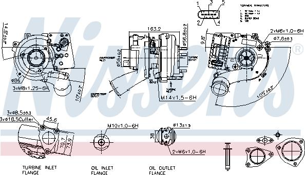 Nissens 93534 - Компресор, наддув autocars.com.ua