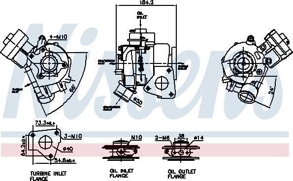 Nissens 93536 - Компресор, наддув autocars.com.ua