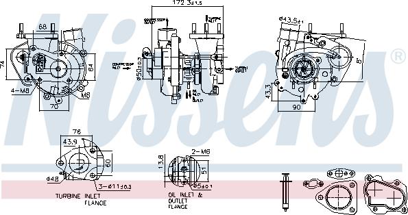 Nissens 93544 - Компресор, наддув autocars.com.ua