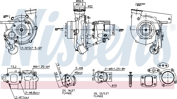 NISSENS 93579 - Компресор, наддув autocars.com.ua