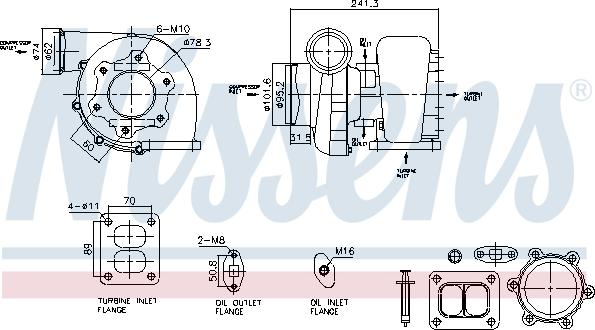 Nissens 93597 - Компресор, наддув autocars.com.ua