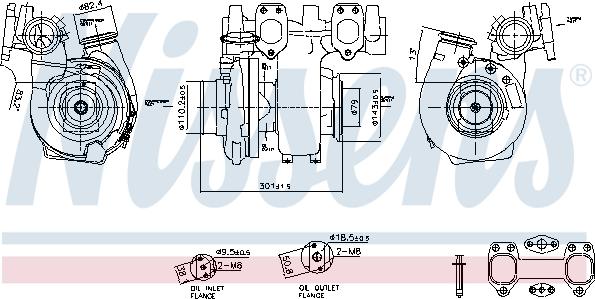 Nissens 93603 - Компресор, наддув autocars.com.ua