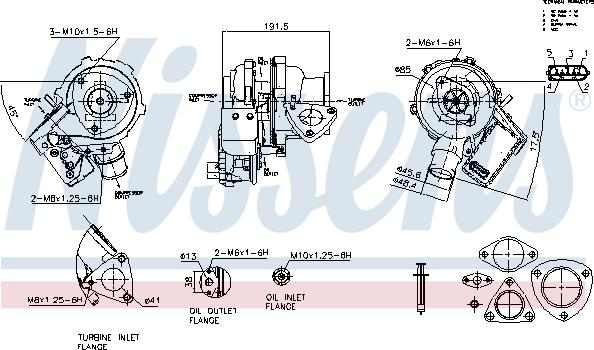 Nissens 93610 - Турбина, компрессор autodnr.net