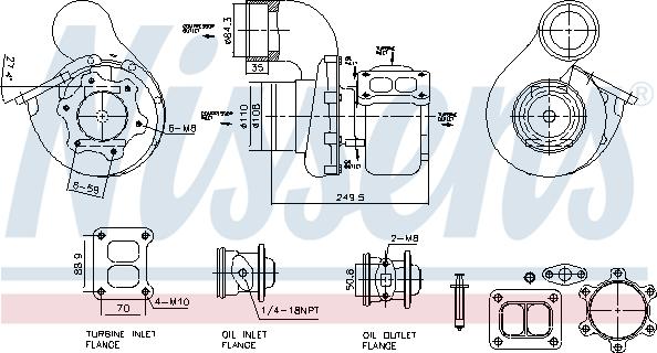 Nissens 93618 - Компресор, наддув autocars.com.ua