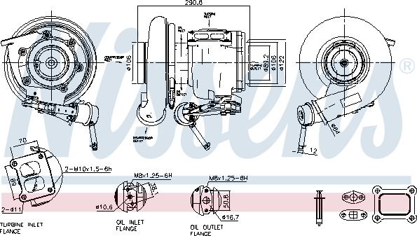 Nissens 93619 - Турбина, компрессор autodnr.net