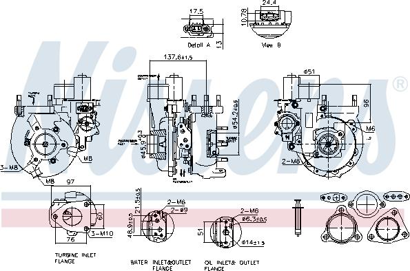 Nissens 93620 - Компресор, наддув autocars.com.ua