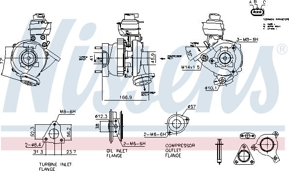 Nissens 93630 - Турбина, компрессор autodnr.net