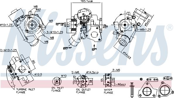 Nissens 93636 - Компресор, наддув autocars.com.ua