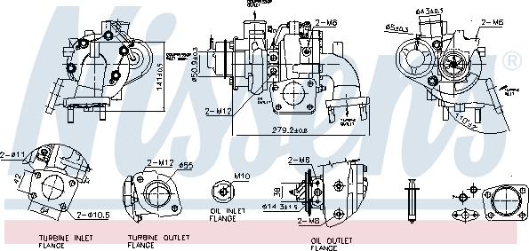 Nissens 93642 - Турбина, компрессор avtokuzovplus.com.ua