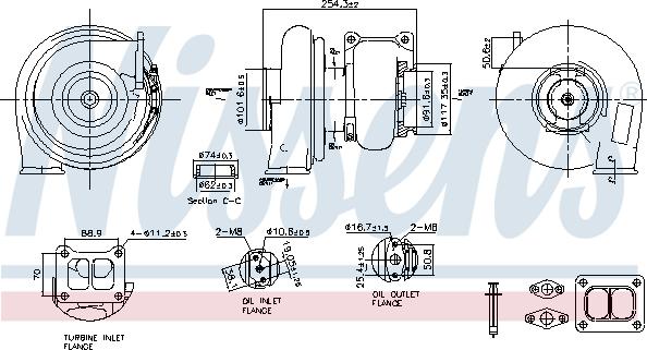 Nissens 93652 - Компресор, наддув autocars.com.ua