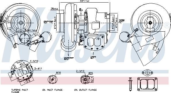 Nissens 93678 - Компресор, наддув autocars.com.ua