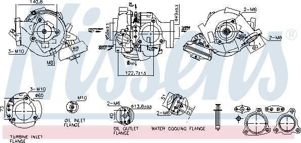 Nissens 93680 - Компресор, наддув autocars.com.ua