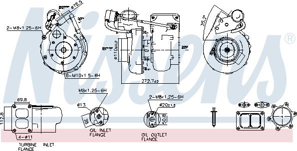 Nissens 93695 - Турбина, компрессор autodnr.net