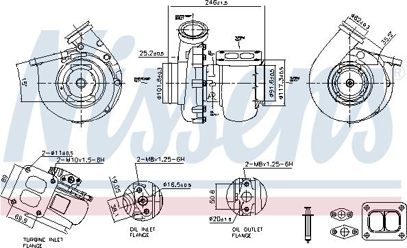 Nissens 93712 - Компресор, наддув autocars.com.ua