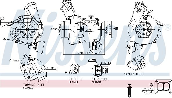 Nissens 93720 - Компресор, наддув autocars.com.ua