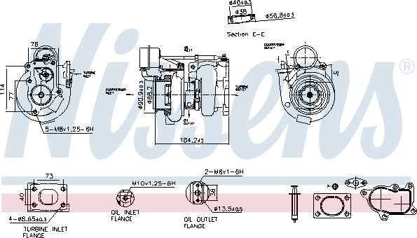 Nissens 93724 - Компресор, наддув autocars.com.ua