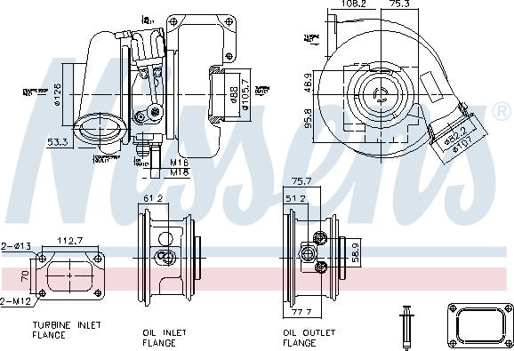 Nissens 93727 - Компресор, наддув autocars.com.ua